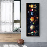 Zariocy 5D Large Diamond Art Kits for Adults Planets Universe, Diamond Painting Art Scenery Round Full Drill Crystal Diamond Embroidery Paintings Arts Craft for Home Office Wall Decor 31.5x11.81 inch Zariocy