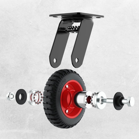 Outdoor Caster Wheels, 6 Inch Caster Wheels, Cart Wheels 6 Inch, Large Caster Wheels, Rubber Caster Wheels, Swivel Wheels Heavy Duty, 6 Inch Wheels, Heavy Duty Wheels, Off Road, Industrial, Flat Free Houseables