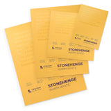 Stonehenge 100% Cotton Medium Weight Pad, Warm White, 5 x 7 inches, 250gsm, 15 Sheets for Dry Media Stonehenge