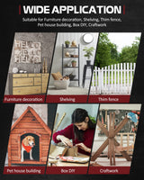 SILVEL 18 Gauge Cordless Brad Nailer, 2 in 1 Cordless Nail Gun/Electric Stapler, 2 * 21V Battery Powered Nail Gun, Fast Charging for Woodworking,Home Improvement SILVEL