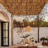 TOOKNIN Natural Reed Fence,6FT X 16.4FT Bamboo Fencing Privacy Reed Screening for Outdoor, Gallery, Restaurant, Hotel, Patio (Brown) TOOKNIN