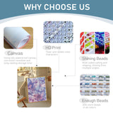 JOASURA Butterfly Diamond Art Kits for Adults,DIY Flowers Diamond Painting Round Full Drill 12x16in,5D Diamond Dots Art for Beginning Home Wall Decor JOASURA