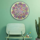 Bgraamiens Puzzle-Magic Tree of Life -1000 Pieces Colorful Leaves Round Mandala Puzzle Color Challenge Jigsaw Puzzles Bgraamiens