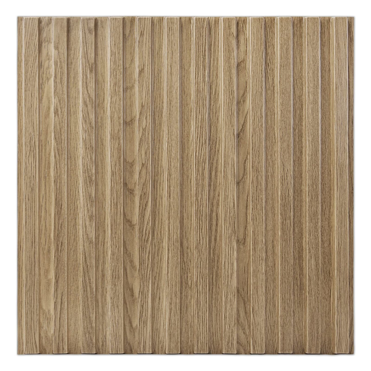 Art3d Slat Wall Panel, 3D Fluted Textured Panel 12-Tile 19.7 x 19.7in. - Walnut - WoodArtSupply