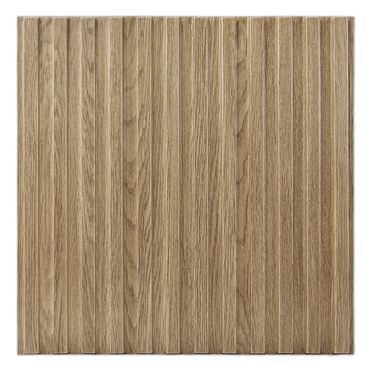 Art3d Slat Wall Panel, 3D Fluted Textured Panel 12-Tile 19.7 x 19.7in. - Walnut - WoodArtSupply