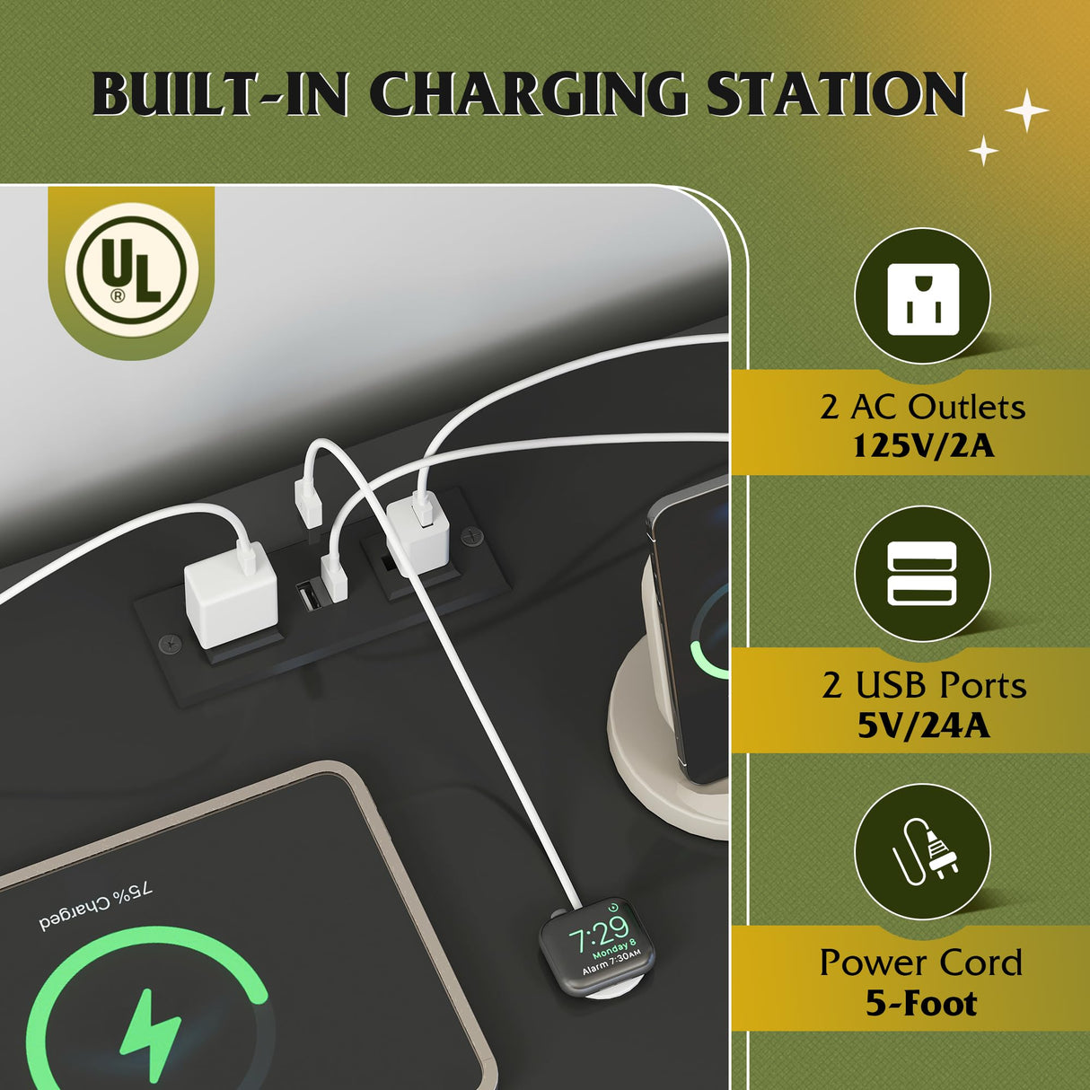 WLIVE 9 Drawer Led Dresser for Bedroom, 58.35'' Black Wood Dresser Storage Organizer with Power Outlets for 65'' TV, Dressers with Open Shelves, Chest of Drawers for Closet, Living Room WLIVE