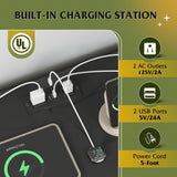 WLIVE 9 Drawer Led Dresser for Bedroom, 58.35'' Black Wood Dresser Storage Organizer with Power Outlets for 65'' TV, Dressers with Open Shelves, Chest of Drawers for Closet, Living Room WLIVE