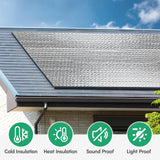 jxgzyy Reflective Insulation Roll Garage Door Insulation Panels Pre-Cut Kit 16 Sheets Double Bubble Reflective Insulation Foam Panels 23.62" X 47.24" for Windows, Garage Door, RV, Roof, Attic, Car jxgzyy