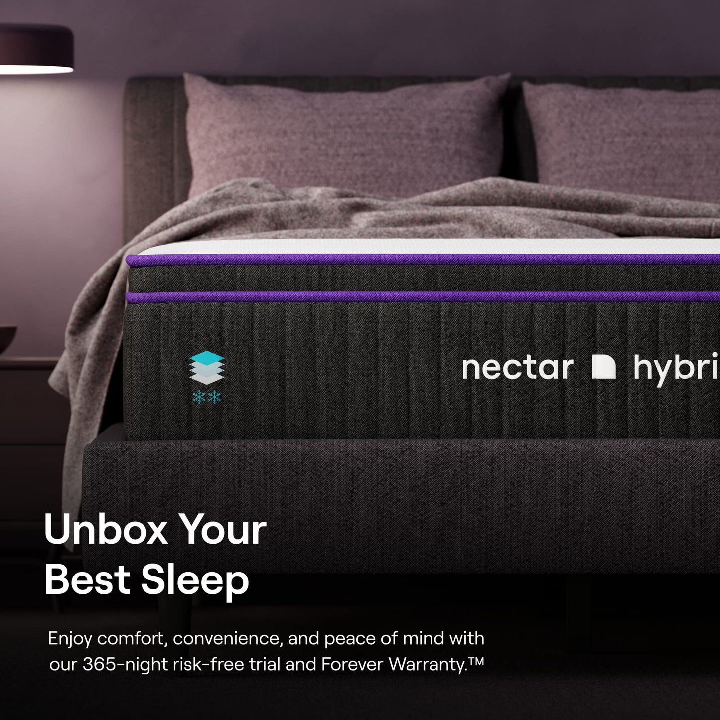 Nectar Premier Hybrid King Mattress 13 Inch - Medium Firm Memory Foam - Steel Springs - Heat Wicking Cooling Technology - 365-Night Trial - Forever Warranty,White