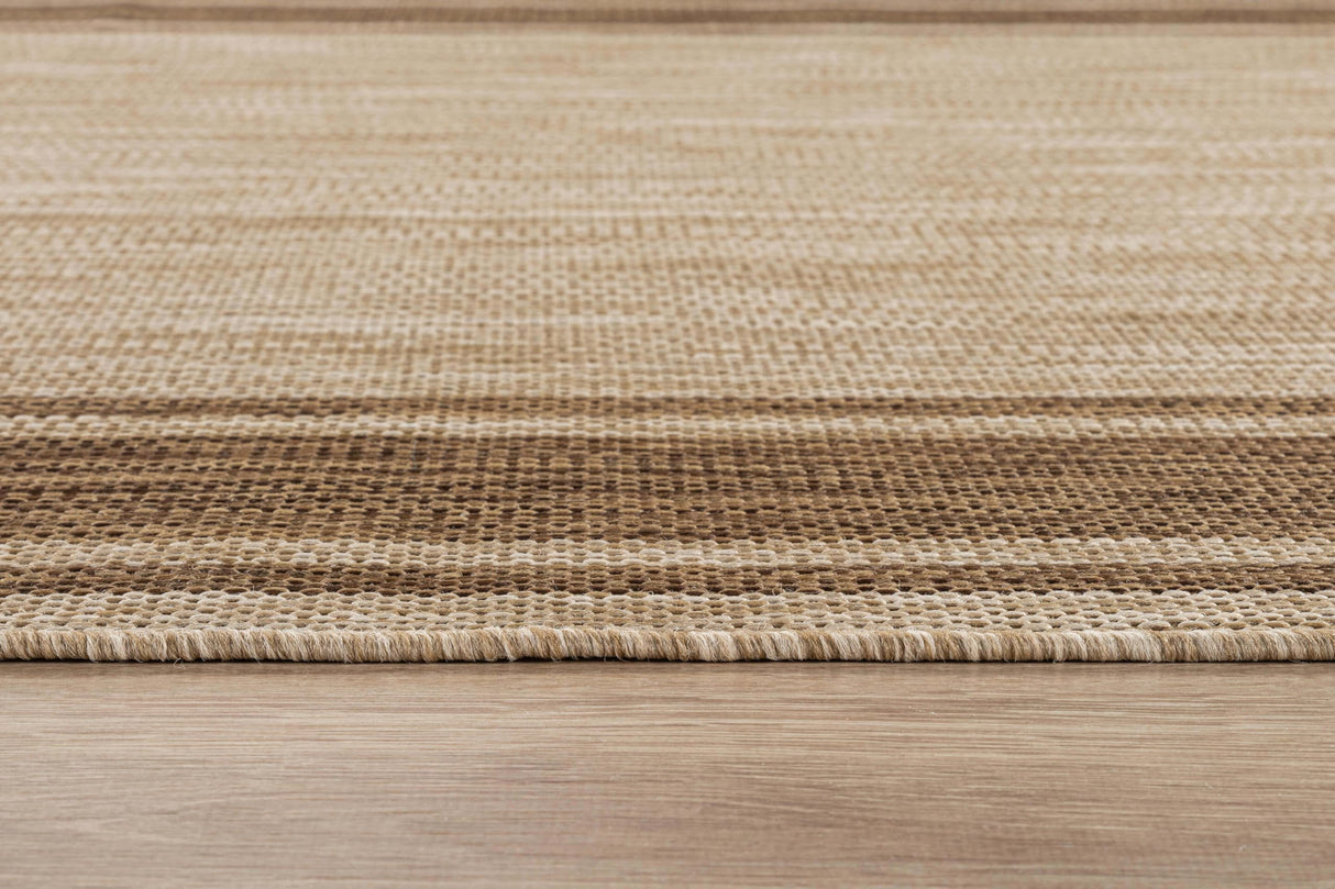 Beverly Rug Outdoor Rug 8x10 Modern Bordered Area Rugs for Indoor and Outdoor Patio Deck Porch Garden Waterproof Weather Sun Resistant Washable Outside Carpet (8 x 10 Jute) Beverly Rug