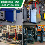 FOVERSWIVE 6"x2" Industrial Casters- Heavy Duty Casters,Polyurethane on Aluminum Casters - Loading Capacity up to 1400LB.Use for Platform Truck,Workbench,Lift Tables(1 Swivel) FOVERSWIVE