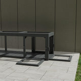 QUYZE 59" Wooden Cat Window with Extendable Design Connecting Inside and Outside Catio Outdoor Cat Enclosure for Sunbathing, Napping & Overlooking (Grey) QUYZE