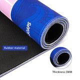 2F22E Mahjong Mat - Non-Slip Noise Reduction Gaming Mat 32.4x32.4 Inch for Mahjong/Poker/Board Games/Card Games/Dominoes (Blue) 2F22E