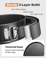 Kootek Cake Pan Set of 3, Nonstick Springform Pans with Removable Bottom, 4, 7, 9 Inch Round Cheesecake Baking Pans with 50 Pcs Parchment Paper Liners Kootek