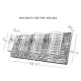 Besuerte Rustic Antique Mason Jar Organizer Hanging Wall Holder for Home Decor, Bathroom, Kitchen, Office, Farmhouse with 4-Jar,Gray Besuerte