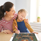 Miwixy Tiger Diamond Art Kits for Adults,Animal Diamond Painting Kit, Winter 5D Full Drill Round Diamond Dots Paintings Canvas for Beginners Home Wall Decor12x16inch (Tiger-B) Miwixy