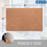 AAZZKANG Set of 2 Door Mats Outdoor Multi-Purpose Blank Doormat Non Slip Shoe Mats Ultra Absorb Mud Easy to Clean Entrance Mat for Outside,Inside,Garden Brown AAZZKANG