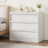 GarveeHome 3 Drawer Dresser for Bedroom, White Nightstand 3 Chest of Drawers with Large Storage, Small Modern Bedside End Table for Living Room, Nursery, Entryway GarveeHome