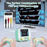 Handheld Game Console, Retro Mini Arcade Machine, 2.8 Inches, (One Player Game 216 Classic Games, Two Player Game 84 Classic Games), Supports for Handheld Controller & AV Output Connection TV Golden Security