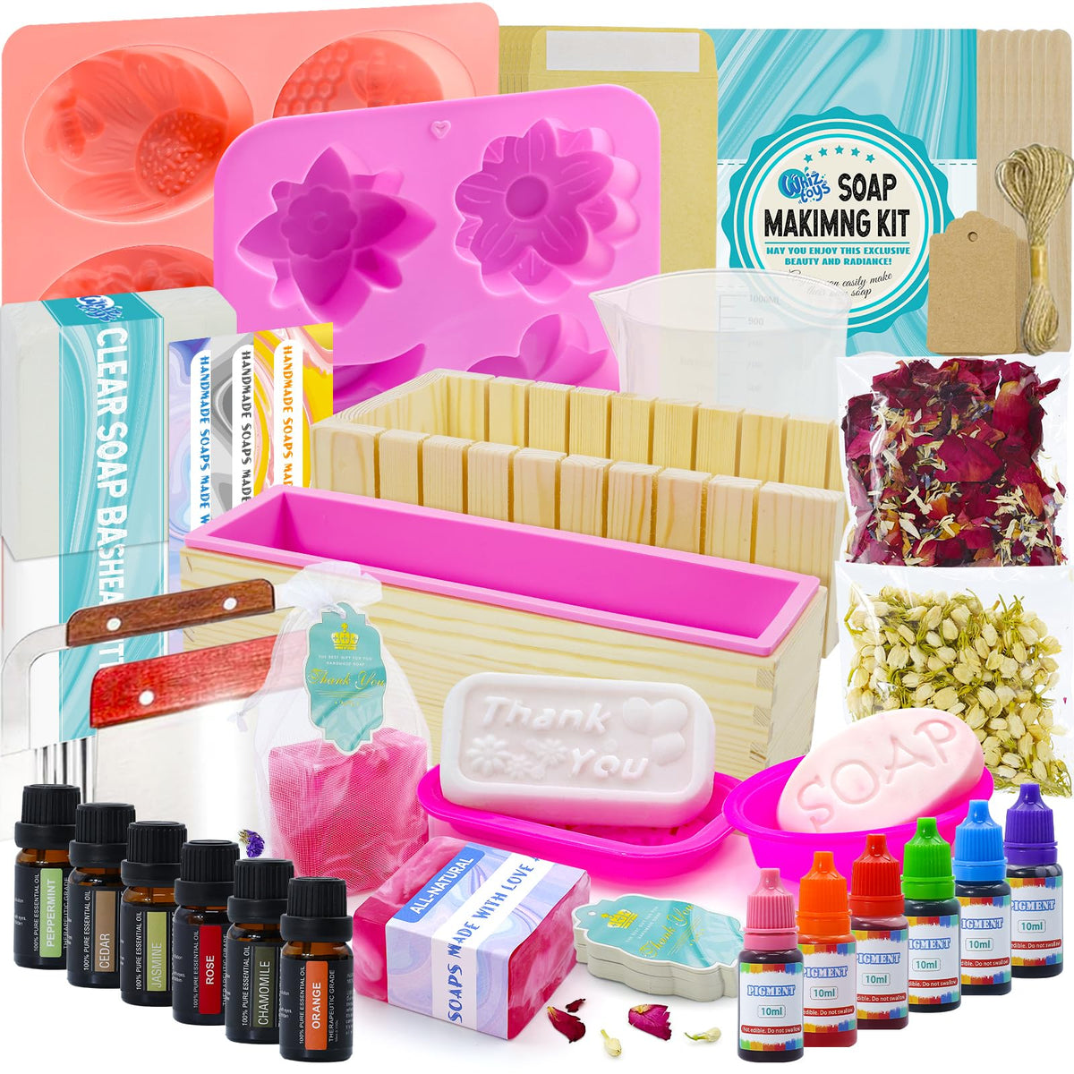 WhizToys Soap Making Kit Supplies, Crafts Kits for Adults and Kids, DI ...