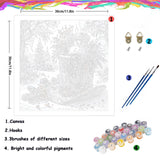 Christmas Paint by Numbers for Adult,Paint by Numbers Kit for Adults Beginners,DIY Paint by Numbers Acrylic Paint Canvas Xmas Hat Painting Kits Art,Home Wall Decor, 11.8X11.8 inch(Without Frame) APTDYIGL