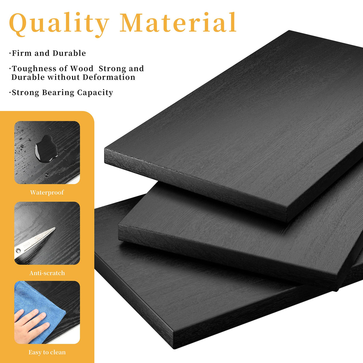 Shintenchi Bookshelf,6-Tier Open Bookcase and Bookshelves,6 Shelf Display Storage Shelves Floor Standing 70.6 inches Tall Bookcase for Home Office, Living Room (Black) Shintenchi