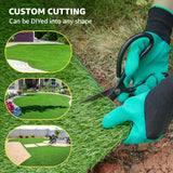 LOOBANI Synthetic Artificial Turf Roll, Artificial Grass for Dog Potty with Drainage Holes, Fake Grass Rug for Garden Landscape Balcony Patio Backyard Decoration (4 Feet x 6 Feet) LOOBANI