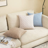 MIULEE Burlap Linen Decorative Throw Pillow Covers Pack of 2 Modern Farmhouse Pillowcases Rustic Woven Textured Cushion Cover for Sofa Couch Bed 20x20 Inch Greyish White MIULEE