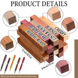 Colarr 15 Sets Woodturning Pen Kits Project Supplies Including 7mm Slimline Pen Kits with Refill and Pen Blanks Lumber for Lathe Turning Starter Package DIY Crafts Colarr