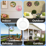 Veramz 5Pcs 8" Sublimation Wind Spinner Blanks Round Wind Spinner Sublimation Blanks 3D Aluminum Hanging Indoor Outdoor Garden Lawn Yard Decoration for Heat Press Transfer Sublimation Blank Veramz