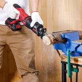 Reciprocating Saw Cordless, 20V Power Reciprocating Saw with Battery and Charger, 3000SPM Compact Reciprocating Saw with 6 Tool-Free Blades for Wood & Metal Cutting (1PC Battery) Vistreck