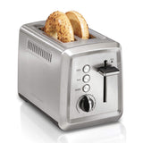 Hamilton Beach 2 Slice Toaster with Extra-Wide Slots, Bagel Setting, Toast Boost, Slide-Out Crumb Tray, Auto-Shutoff & Cancel Button, Defrost Function, Stainless Steel (22794) Hamilton Beach