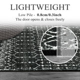 Lahome Moroccan Black Rug - 2x8 Washable Non-Skid Kitchen Floor Runner, Low-Profile, Non Slip, Geometric Print Distressed Entryway Runner for Hallways, Laundry Room, Foyer Lahome