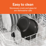 Hamilton Beach 8 Quart Programmable Slow Cooker with Three Temperature Settings, Dishwasher Safe Crock and Lid, Silver (33480) Hamilton Beach