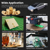 ZWMSSLL 1/4"-20 Heat Set Threaded Inserts,30 Pieces 1/4"-20x6x8 Heat Set Insert for 3D Printing Components and Plastic Parts,Brass Knurled Nuts ZWMSSLL