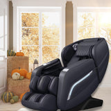 iRest A306 Massage Chair, Full Body Zero Gravity Recliner with AI Voice Control, 53.15" SL Track, Bluetooth, 12 Modes, Yoga Stretching, Foot Rollers, Airbags Massage, Heating (Black) iRest