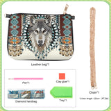 5D DIY Diamond Art Painting Crossbody Bag Chain, Bully Dog Diamond Art Set, Used to Store Cosmetics Keys and Other Small Items, can be Used as a Gift to Friends Tontut