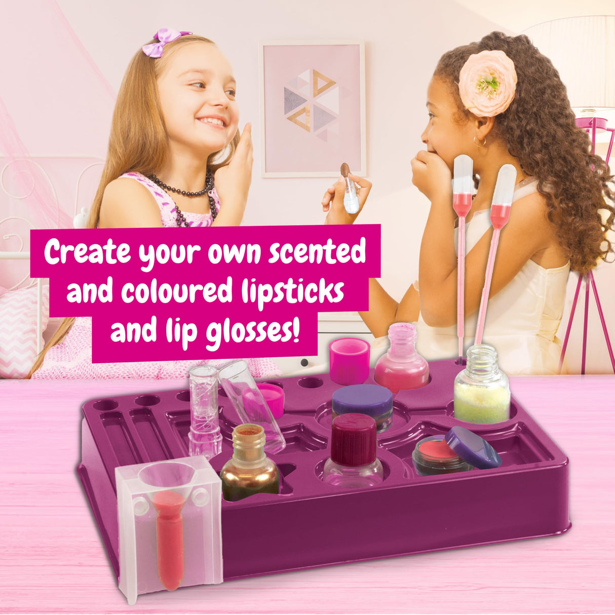 Science4you Lipstick & Lip Gloss Making Kit for Girls – Make Your Own Lip Glosses, Lipsticks & Lip Balm - 7 Beauty Activities for Kids Included, Original Gift for Girls Age 8 9 10 11+ Science4you