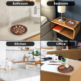 Personalized Small Wooden Jewelry Tray Engraved Wooden Ring Dish Engagement Men Ring Tray Wedding Ring Holder for Nightstand Gift for Wedding Day, Roycraft