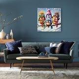 Birds Diamond Art Kits for Adults, 5D Full Round Drill Diamond Painting Kits for Adults Beginners,DIY Diamond Painting Gem Art Kits for Gift Home Wall Decor 14x14inch EIBEILI