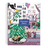 Galison Joy Laforme Christmas Square – DIY 9 x 12 Paint by Number Kit with Stunning Christmas Art for Beginners and Experts Includes Paint and Brushes Galison
