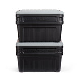 Rubbermaid ActionPacker️ 24 Gal Lockable Storage Box Pack of 2, Outdoor, Industrial, Rugged, Grey and Black Rubbermaid