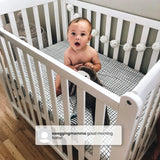 Delta Children Emery Mini Convertible Baby Crib with 2.75-inch Mattress, Bianca White Delta Children