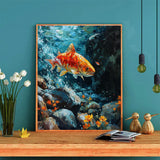 XTXGERL DIY Paint by Numbers for Adults Beginner, Flash, The Lightning Fast Trout, Paint by Numbers Kit Fish Painting by Numbers for Adults, 16" x 20" XTXGERL