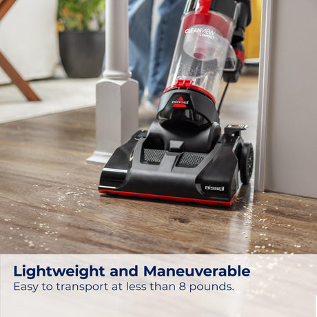 Bissell CleanView Compact Upright Vacuum, Fits in Dorm Rooms & Apartments, Lightweight with Powerful Suction and Removable Extension Wand, 3508 Bissell