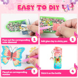 MDCGFOD Decorate Your Own DIY Water Bottle Butterfly Decorating Kit - Arts & Craft Kits for 4-10 Year Olds + Babies BoysGirlsJoys Kids Birthday Xmas Gift Box MDCGFOD