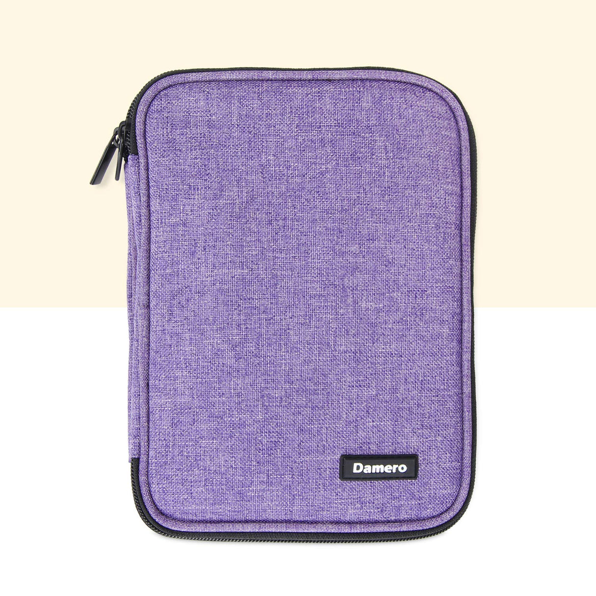 Damero Crochet Hook Case, Travel Storage Bag for Swing Crochet Hooks, Lighted Hooks, Needles(Up to 8'') and Accessories, Large, Purple (No Accessories Included) Damero