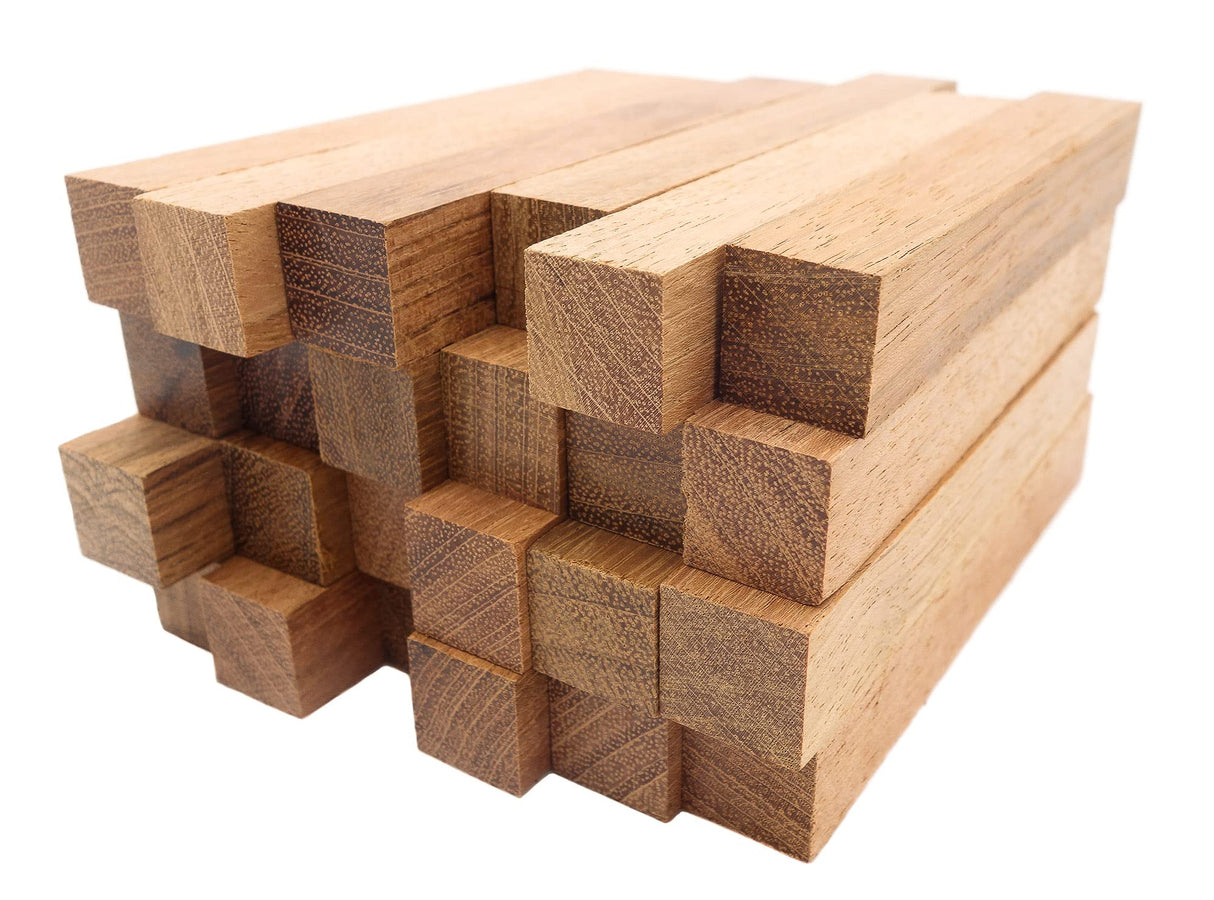 Exotic Wood Pen Blanks 24-Pack Turning Supplies, DIY Crafts: Jatoba Wood, 5 x 3/4 x 3/4 Inches (24 Pack) Earlywood