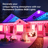 Cuiwos 300ft Permanent Outdoor Lights Pro,Phone App & Remote, RGB Eternity Eaves Lights IP68 Waterproof, House Roof Outdoor String Light Cuiwos