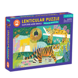 Mudpuppy Cats Big and Small 75 Piece Lenticular Puzzle from Mudpuppy - Exciting and Innovative Jigsaw Puzzle for Kids, 17.75" x 11", Watch The Completed Puzzle Transform Before Your Eyes, Ages 5+ Mudpuppy